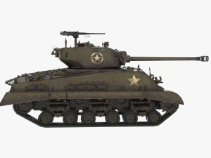 sherman tank 3D Model