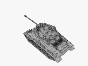 sherman tank 3D Модель