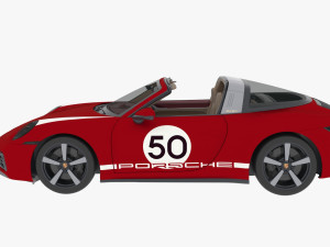 porsche 911 targa 4s heritage design edition Modèle 3D