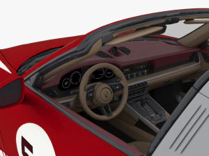 porsche 911 targa 4s heritage design edition 3D Model