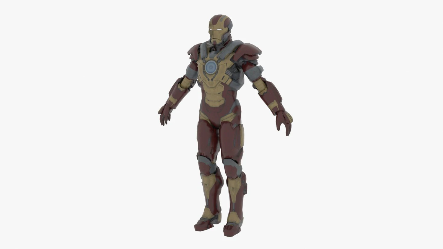 iron man mark 17 3D Model .c4d .max .obj .3ds .fbx .stl .blend 