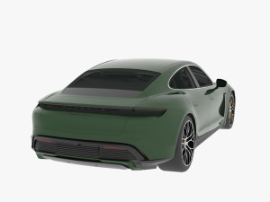 2021 porsche taycan turbo s 3D Model