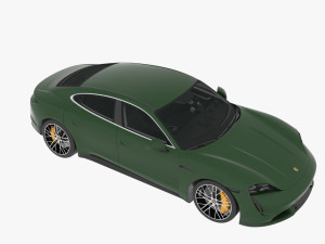 2021 porsche taycan turbo s 3D Model