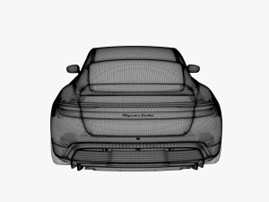 2021 porsche taycan turbo s 3D Model