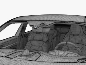 2021 porsche taycan turbo s 3D Model
