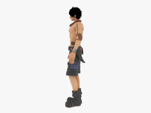 portgas d ace - one piece 3D Model