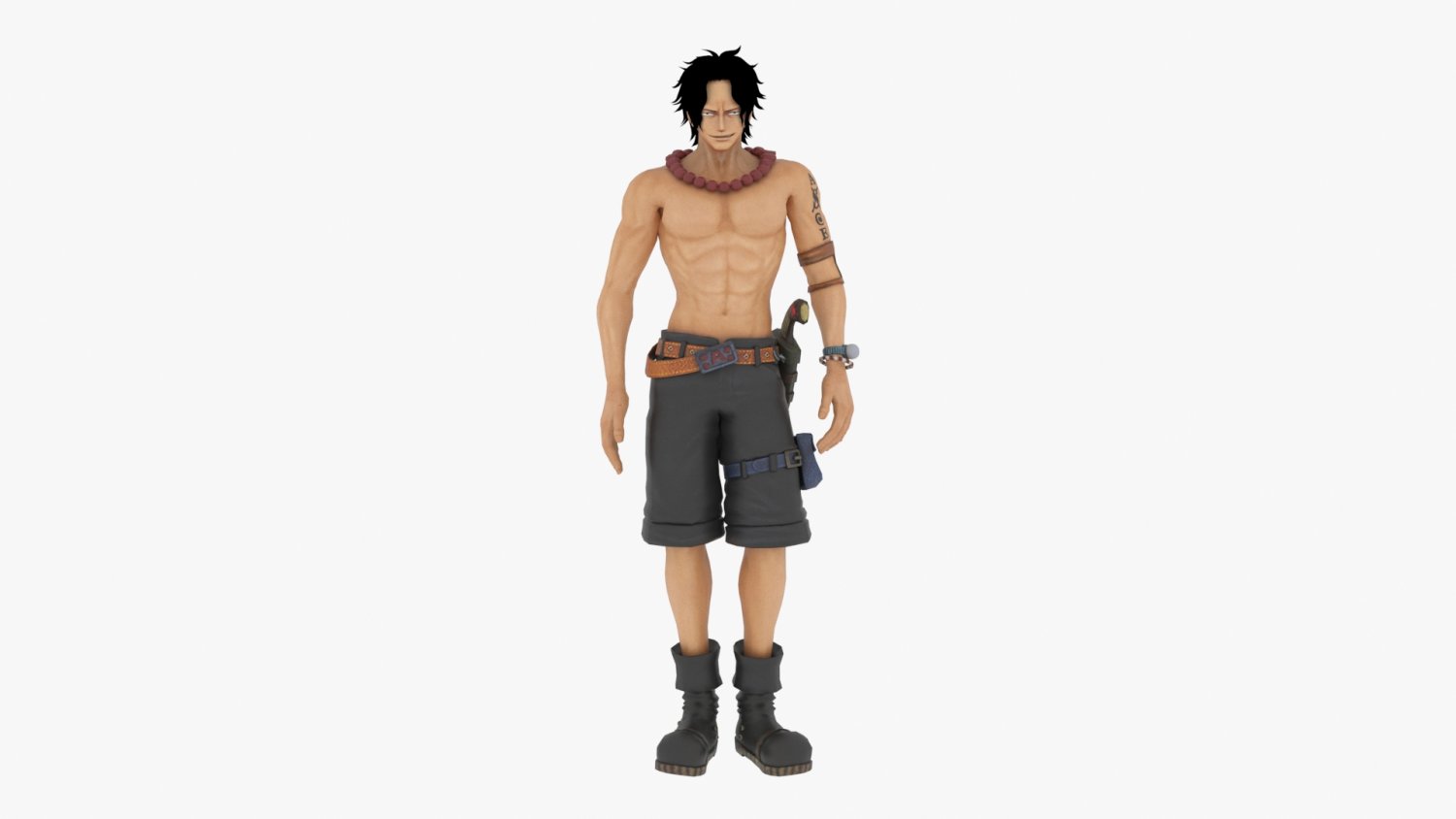 Ace - One Piece 3D Print Model in Figurines 3DExport