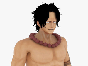 portgas d ace - one piece Modelo 3D