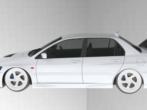 Mitsubishi Lancer Evolution VIII 3D Model