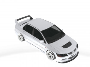 Mitsubishi Lancer Evolution VIII 3D Model