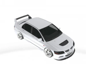 Mitsubishi Lancer Evolution VIII 3D Model