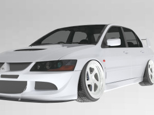 Mitsubishi Lancer Evolution VIII 3D Model