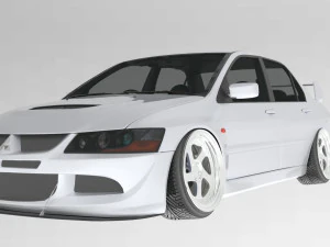 Mitsubishi Lancer Evolution VIII 3D Model