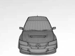 Mitsubishi Lancer Evolution VIII 3D Model