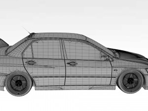Mitsubishi Lancer Evolution VIII 3D Model