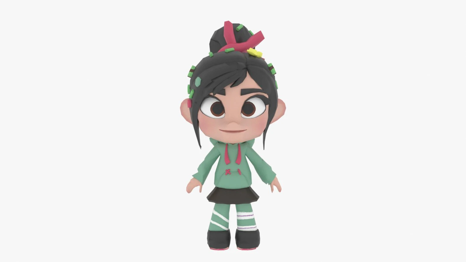 Vanellope von Schweetz 3D Model .c4d .max .obj .3ds .fbx .stl .blend 