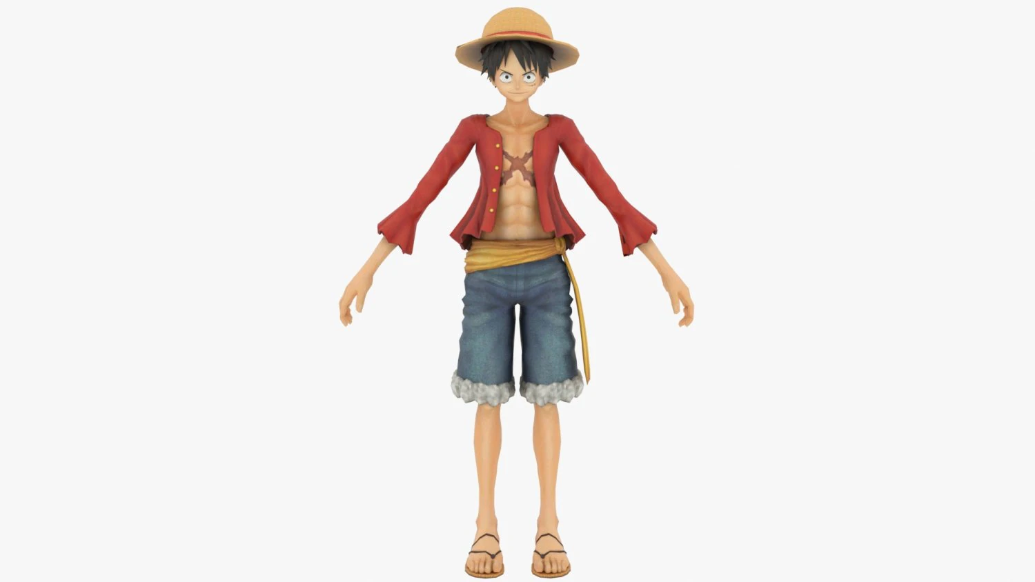 Monkey D Luffy - One Piece 3D Model in Cartoon 391317 | 3DExport