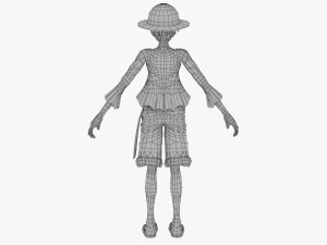 Monkey D Luffy - One Piece 3D Model in Cartoon 391317 | 3DExport