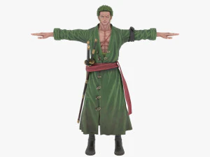 Roronoa Zoro - Une pi&egrave;ce Modèle 3D