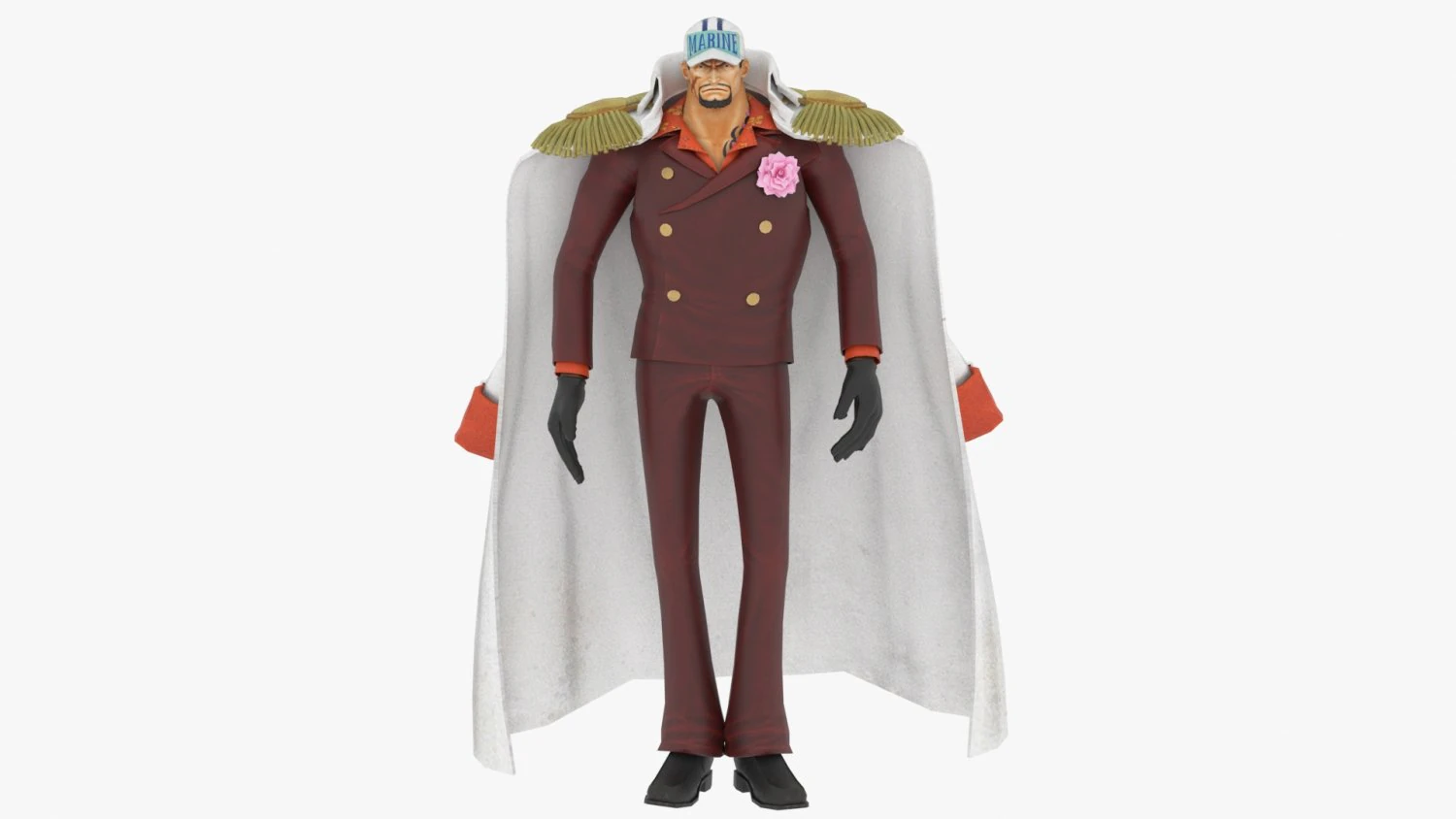 Sakazuki Akainu - One Piece 3D Model .c4d .max .obj .3ds .fbx .stl .blend 