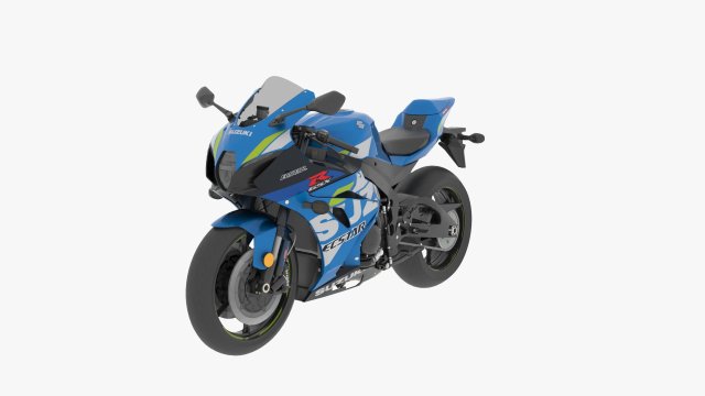 Suzuki GSX R1000R 3D Model .c4d .max .obj .3ds .fbx .stl .blend 