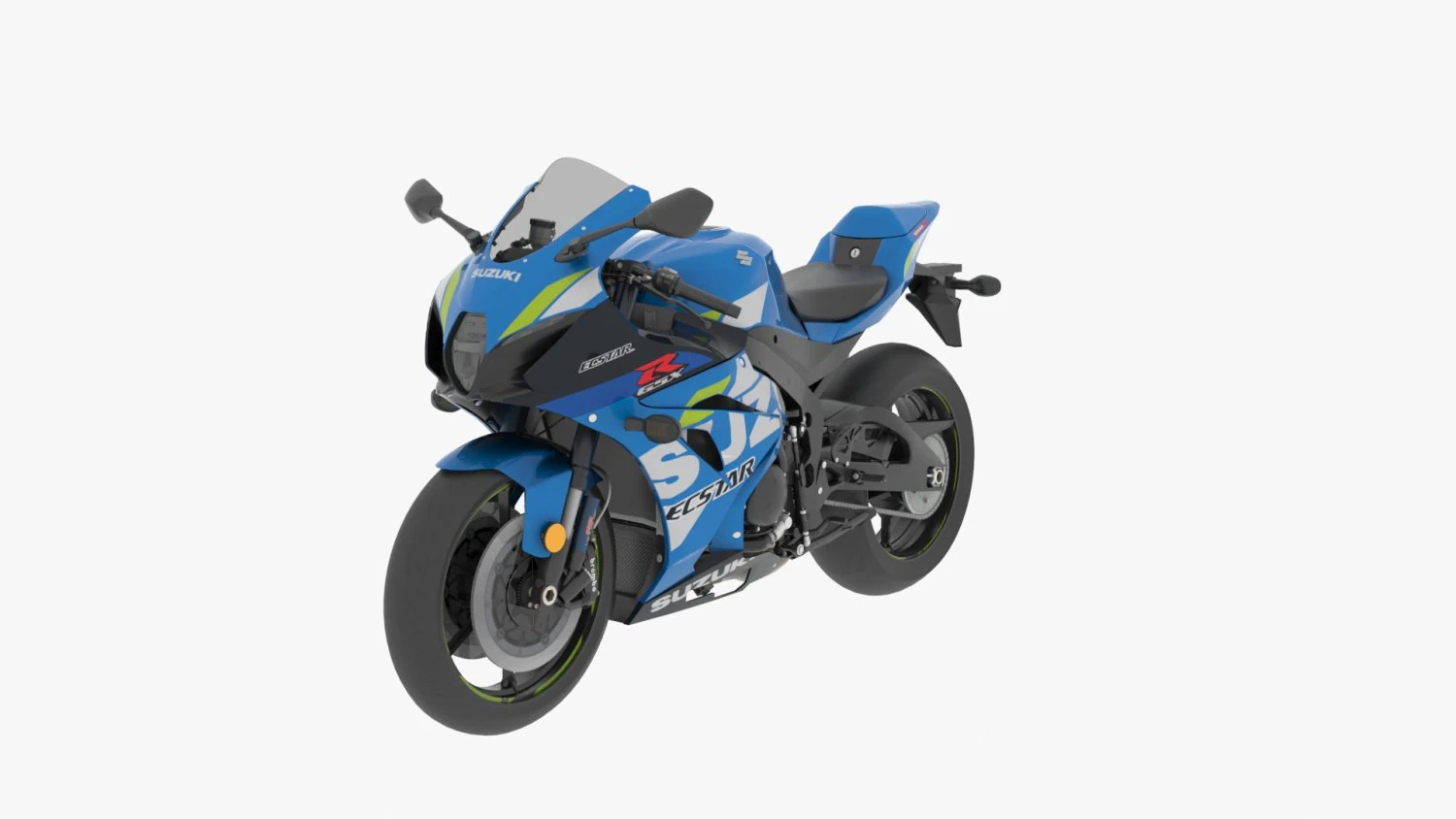 Suzuki GSX R1000R 3D Model .c4d .max .obj .3ds .fbx .stl .blend