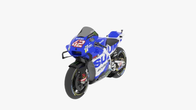 Alex Rins Suzuki GSX RR 2021 MotoGP 3D in 3DExport