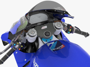 Alex Rins Suzuki GSX-RR 2021 MotoGP 3D 모델