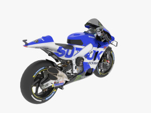 Joan Mir Suzuki GSX-RR 2021 MotoGP 3D 模型