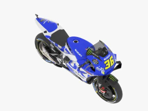 Joan Mir Suzuki GSX-RR 2021 MotoGP 3D Model