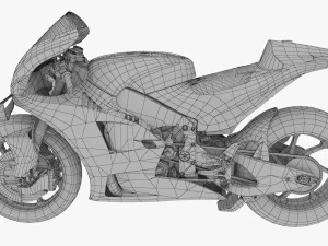 Joan Mir Suzuki GSX-RR 2021 MotoGP 3D Model