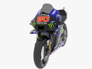 Fabio Quartararo Yamaha YZR-M1 2021 MotoGP 3D Models