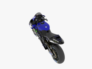 Fabio Quartararo Yamaha YZR-M1 2021 MotoGP 3D Модель