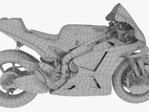 Fabio Quartararo Yamaha YZR-M1 2021 MotoGP 3D Модель