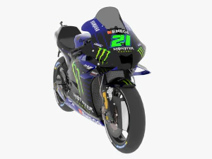 Franco Morbidelli Yamaha YZR-M1 2021 MotoGP 3D Model