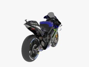 Franco Morbidelli Yamaha YZR-M1 2021 MotoGP 3D 모델