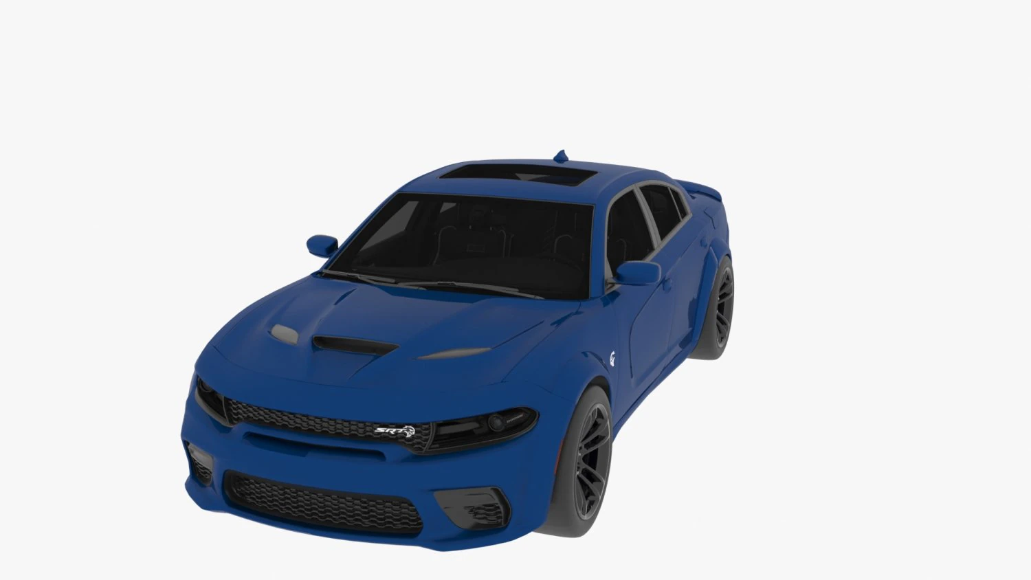 Dodge Charger SRT Hellcat 2020 3D Model .c4d .max .obj .3ds .fbx .stl .blend 