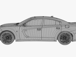 Dodge Charger SRT Hellcat 2020 Modelo 3D