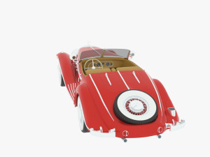 Mercedes-Benz 500k Roadster 3Dモデル