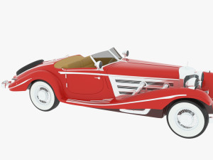 Mercedes-Benz 500k Roadster 3Dモデル
