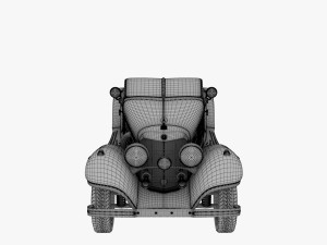 Mercedes-Benz 500k Roadster 3Dモデル