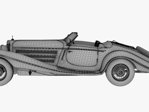 Mercedes-Benz 500k Roadster 3Dモデル