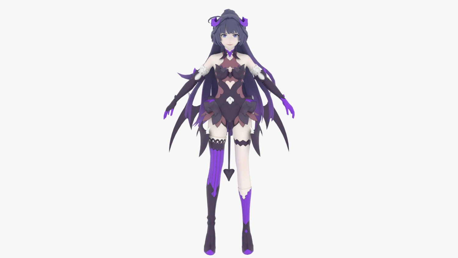 Raiden Mei from Honkai Impact 3D Model .c4d .max .obj .3ds .fbx .stl .blend 
