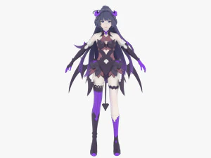 Raiden Mei do Impacto Honkai Modelo 3D