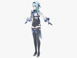 Eula - Genshin Impact 3D Model