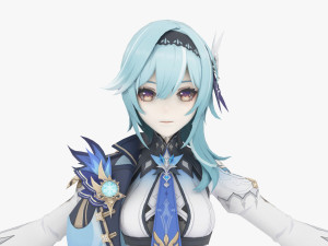 Eula - Genshin Impact Model 3D