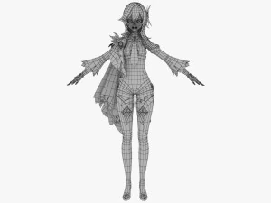 Eula - Genshin Impact 3D Model
