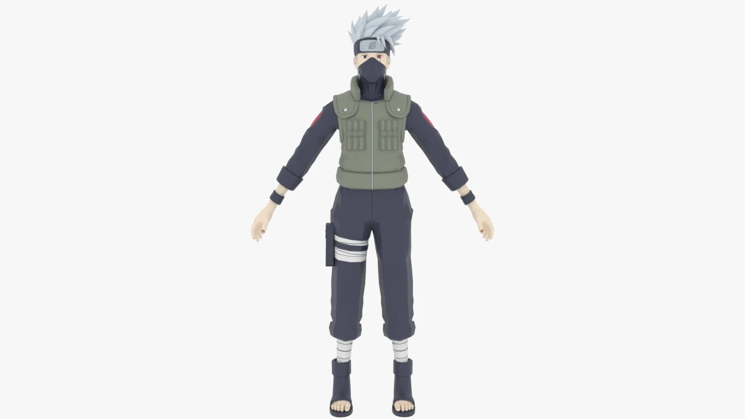 하타케 카카시 3D 모델 .c4d .max .obj .3ds .fbx .stl .blend 