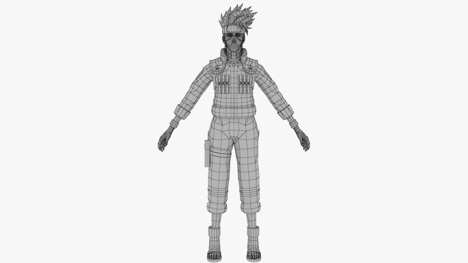 Download Naruto Anime Character Kakashi Sketch Pictures