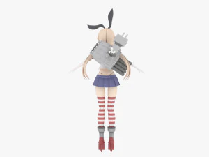 Shimakaze - Kantai Collection 3D Model